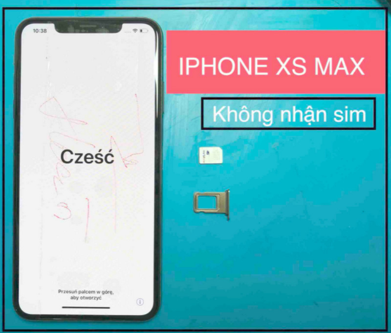 iphone xs max không nhận sim  2
