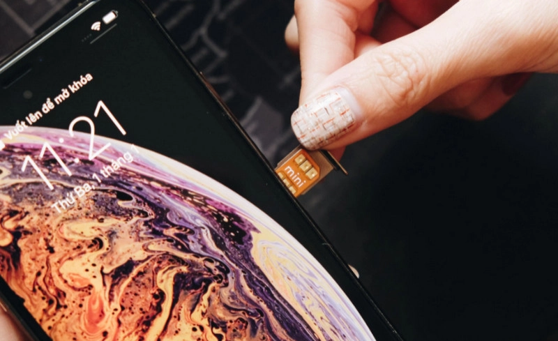 iphone xs max không nhận sim  1