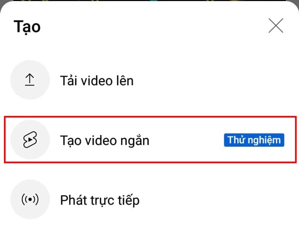 tạo video ngắn trên youtube 3