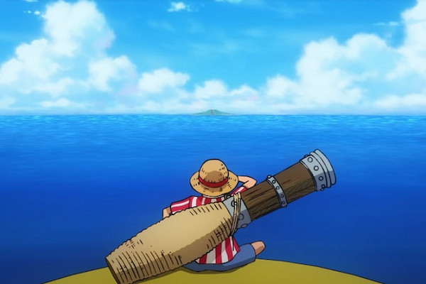 Luffy đang ngắm nhìn biển cả