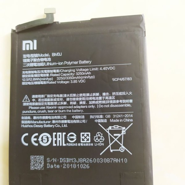 Thay pin Xiaomi Mi 8 Lite (BM3J)
