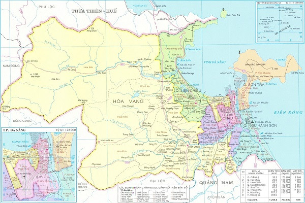 Bản đồ thành phố Đà Nẵng
