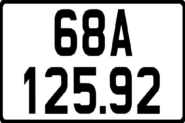 68 - Biển số xe Kiên Giang