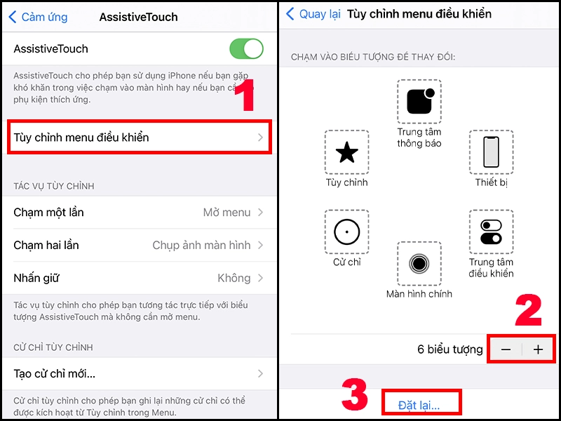 Tùy chỉnh nút home ảo theo ý thích