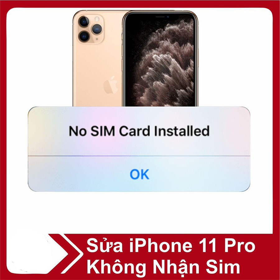 iPhone 11 Pro không nhận sim