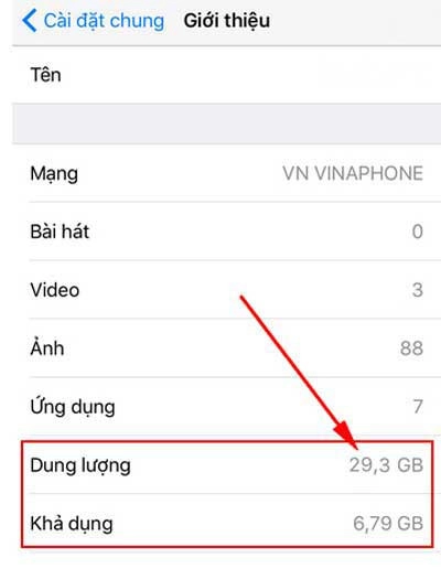 Dung lượng khả dụng xem tại đây