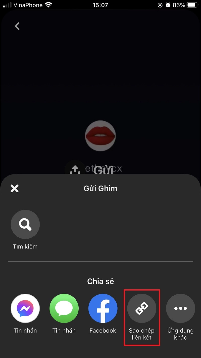 Sao chép liên kết video