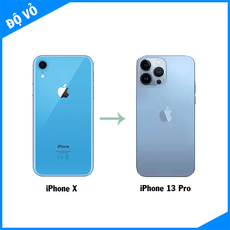 Độ vỏ iPhone X lên 13 Pro