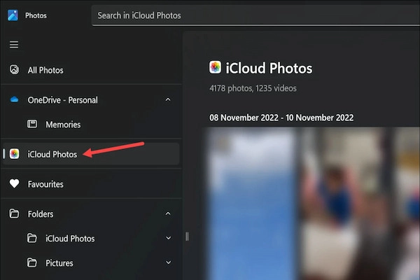 Biểu tượng iCloud Photos mới hiển thị trong Windows File Explorer