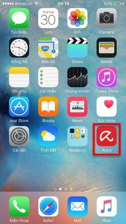Biểu tượng Avira - phần mềm diệt virus iPhone