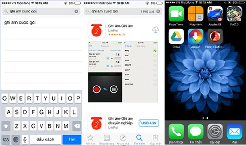 Ứng dụng ghi âm- ghi âm