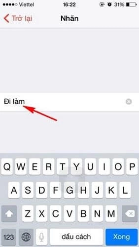 Đặt tên cho báo thức