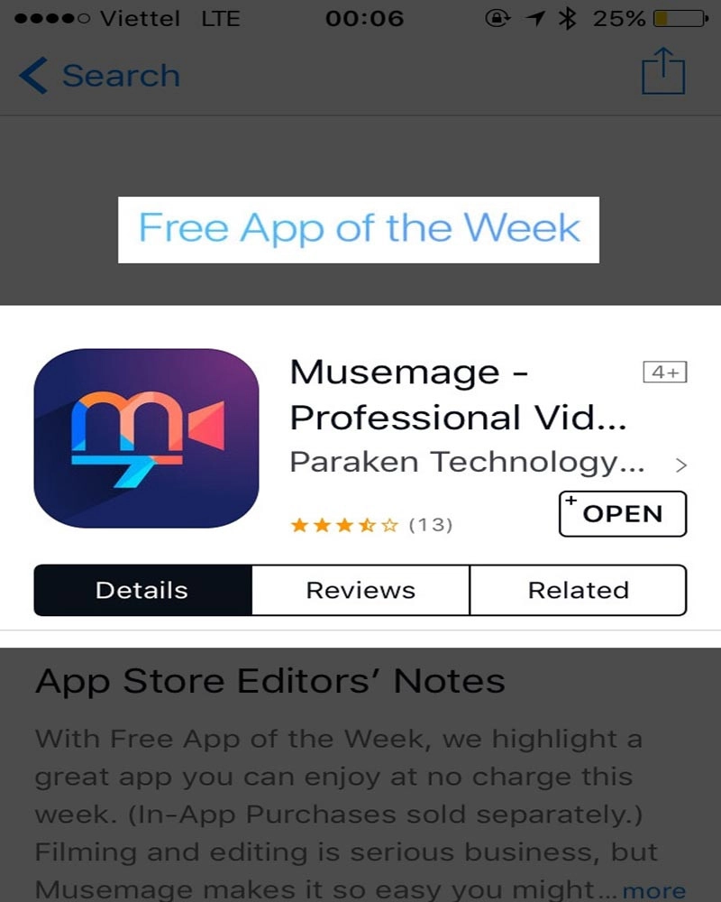 Ứng dụng Musemage