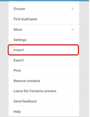 ta chọn Nhập Import