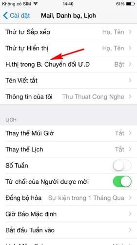 Tiếp tục chọn H.thị trong B. Chuyển đổi Ư.D