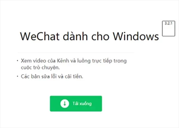 Tải ứng dụng Wechat trên máy tính