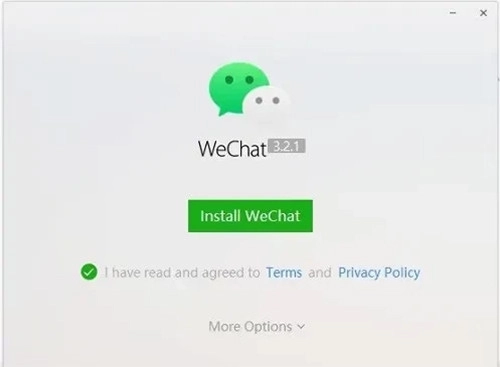 Tải và cài đặt ứng dụng Wechat thành công