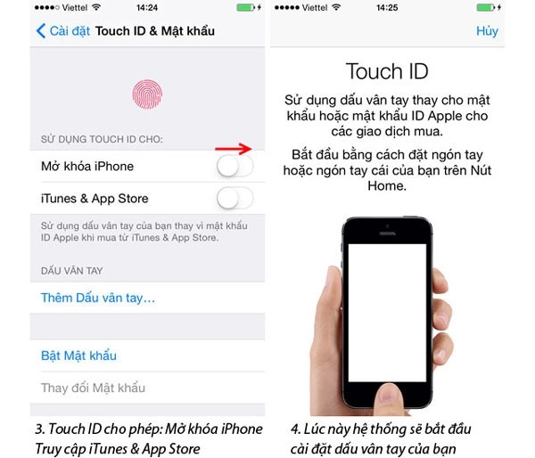 Bạn chuyển chế độ Mở khóa iPhone