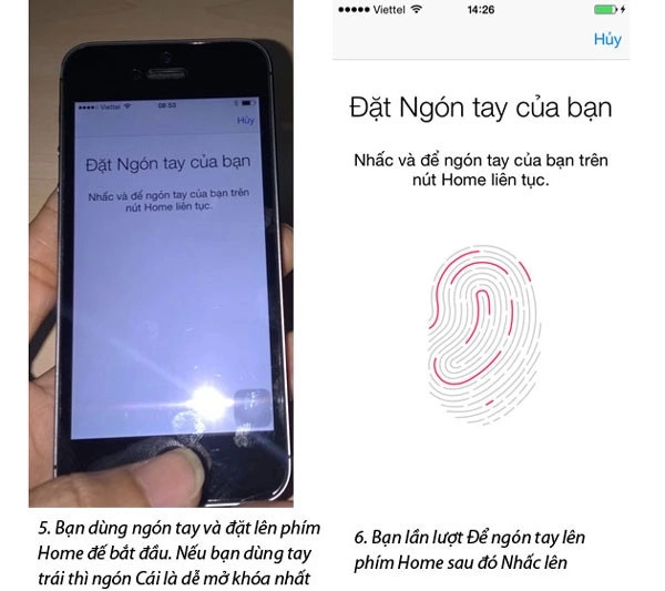 Hãy nhấc lên xuống liên tục để iPhone lấy mã