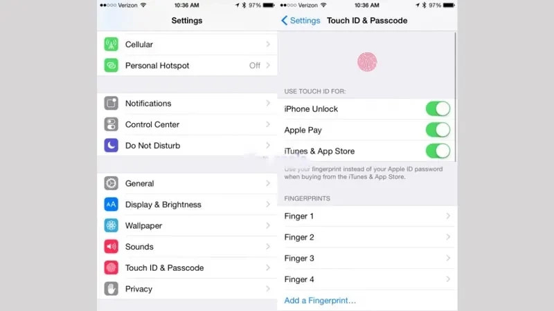Kích hoạt Touch ID trên iPhone 6, Touch ID không làm việc trong Appstore