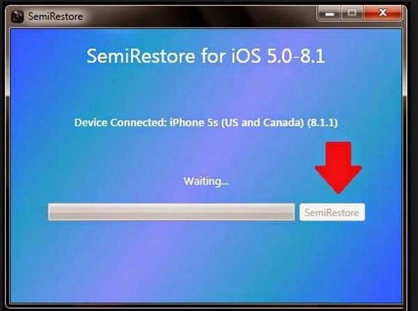 Sử dụng Semi Restore để khôi phục nhưng không làm mất Jailbreak