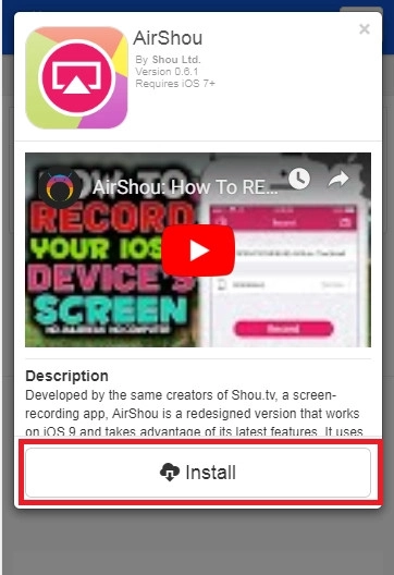Chọn Install để tiến hành cài ứng dụng