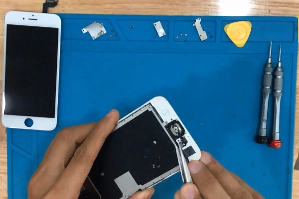 Sàng linh kiện camera trước - loa trong - nút home