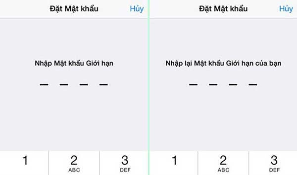 Chọn Bật mật mã và nhập mật khẩu cho điện thoại của bạn