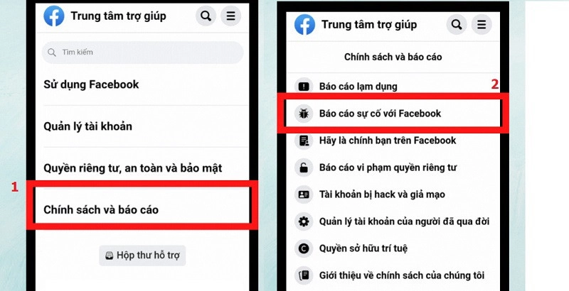 Bước 3 của mở khóa fb bị khóa tạm