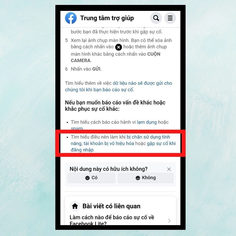 Bước 5: Tìm nội dung như hình