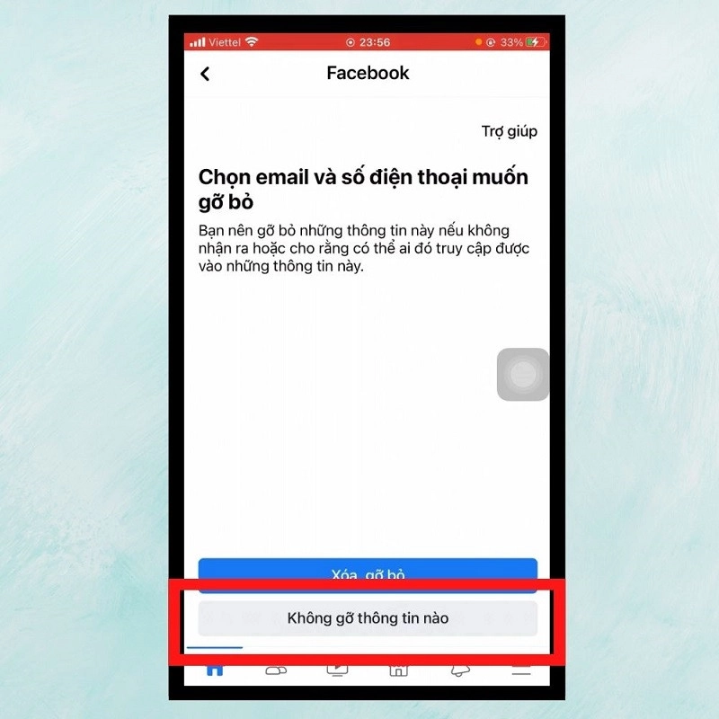 Bước 8: thay đổi thông tin nếu muốn