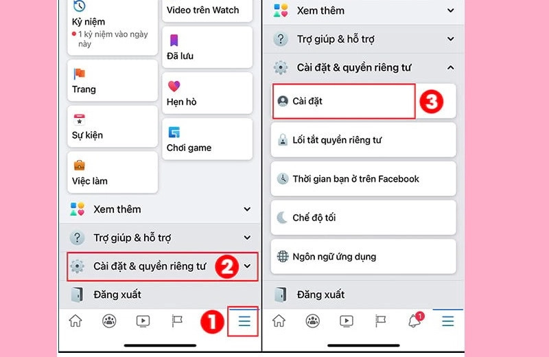 Đăng nhập ứng dụng Facebook trên điện thoại