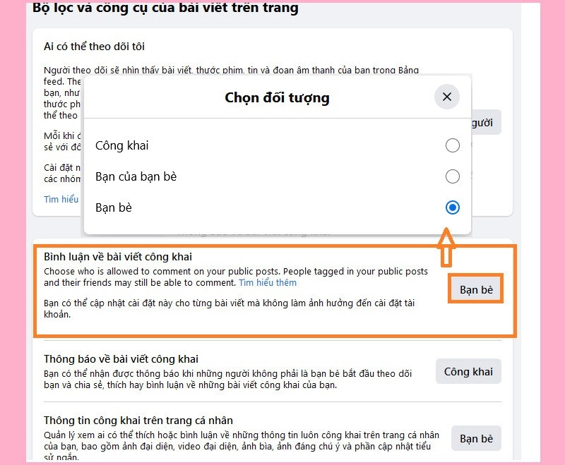 Bộ lọc và công cụ bài viết trên trang