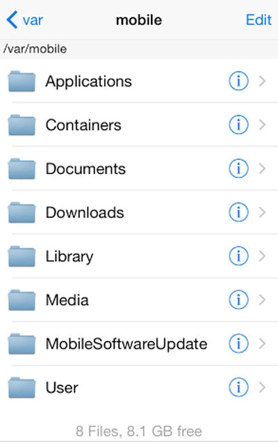 Giao diện chính của phần mềm iFile
