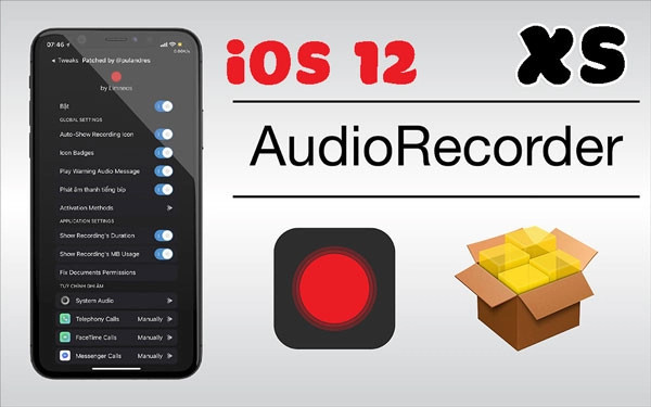Ghi âm cuộc gọi trên điện thoại iPhone X bằng Audio Recorder