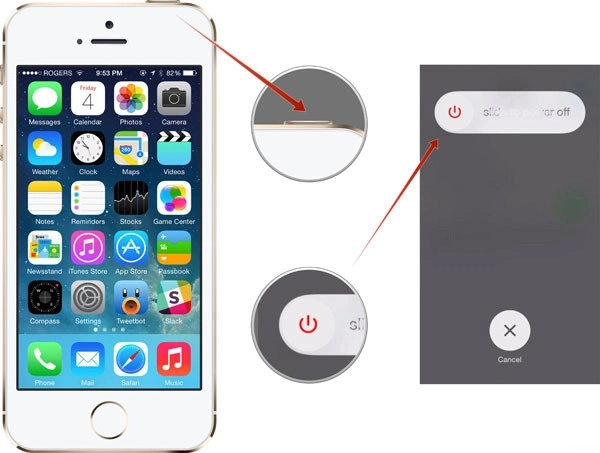 Khởi động lại iphone