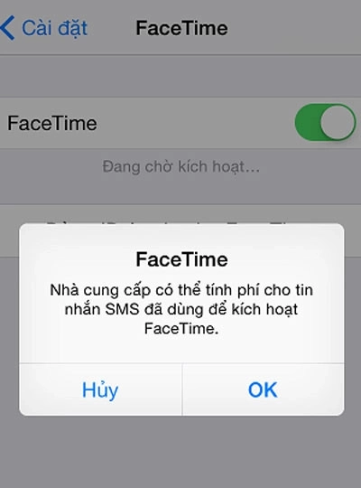 Nhà mạng sẽ tính phí, bạn cứ OK