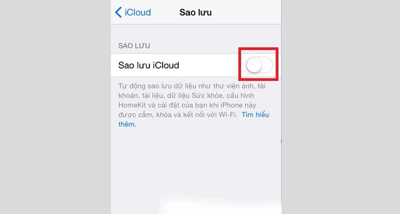 Xử lý iCloud