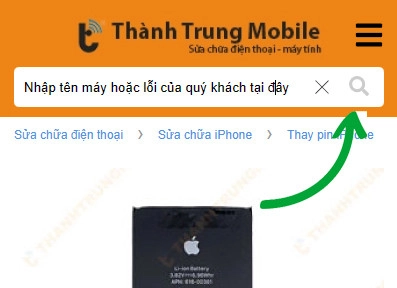 Nhập tên máy, loại linh kiện hoặc lỗi
