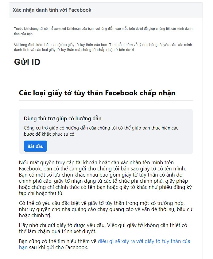 Xác nhận danh tính