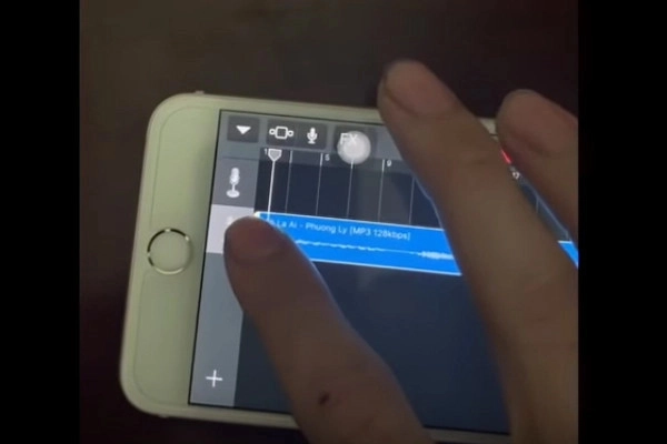 dùng thanh công cụ để chỉnh đoạn nhạc