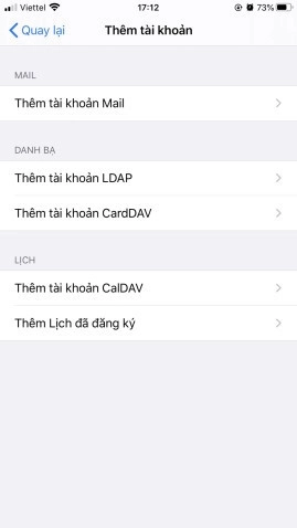 Bắt đầu thêm tài khoản