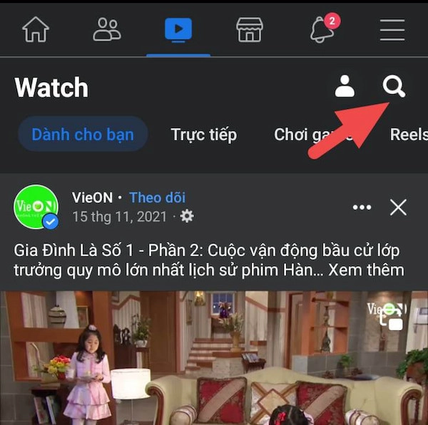 Tìm kiếm video đang phát trực tiếp trên Facebook