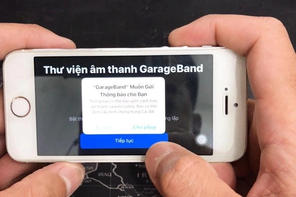 quyền để sử dụng Garageband