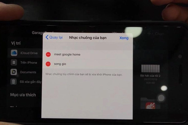 hiển thị nút hình tròn màu đỏ