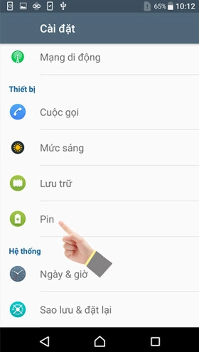 Chọn Pin