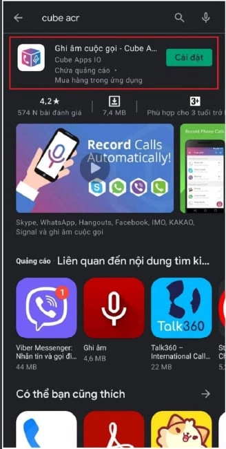 Vào CH Play tải Cuber ACR