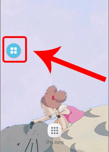 Chọn vào nút Home ảo