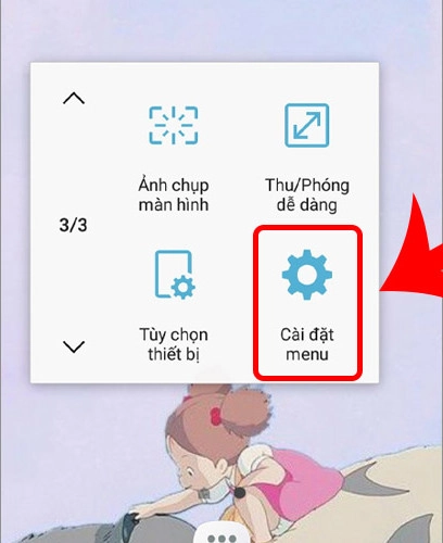 Chọn Cài đặt menu