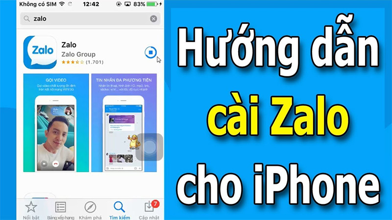 Hướng dẫn cài đặt Zalo cho iPhone